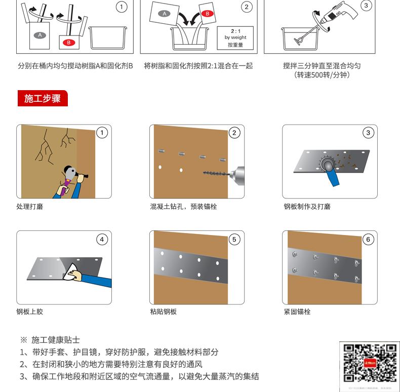 包钢尖扎粘钢加固施工过程